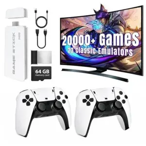 Wireless Retro Gaming Controller, Wireless Game Controllers, 4K HDMI Output, 20000+ Games, Plug & Play, 26 Emulators, 2.4g Wireless Joystick, Game Console Accessories