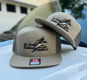 Bull Sprig - Khaki/Loden 7 Panel