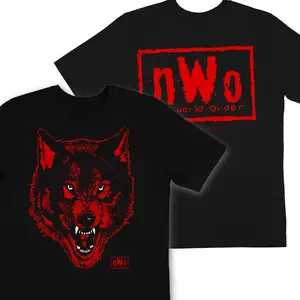 NWT nWo Wolfpack New World Order WCW Retro Logo Wrestling WWE WWF Shirt S-5XL