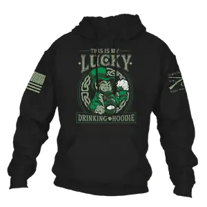 Lucky Drinking Hoodie - Black