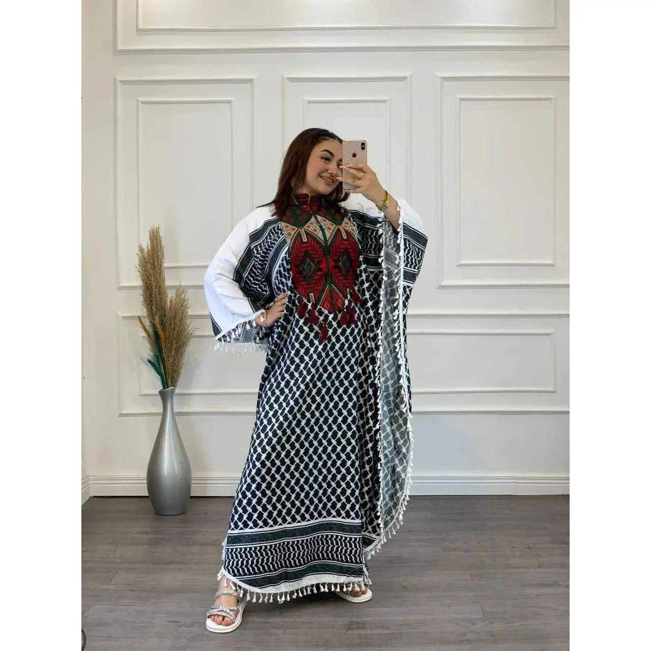 Keffiyeh Chic Abaya Abayas Women  Plus Size - Elegant Traditional Outfit for Special Occasions