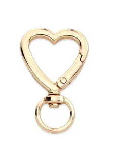 3 Piece DIY Aluminum Alloy Heart Shape Rotating Spring Buckle, Multifunctional Keychain, Fashion Bag Strap Buckle, Handmade Essential, Hanging Bag Buckle