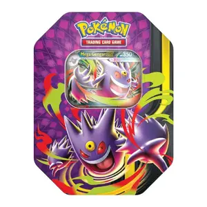 Pokémon TCG Mega Moonlit Tin – Mega Gengar ex or Mega Clefable ex