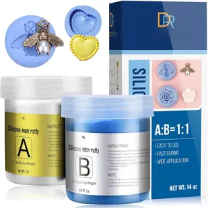 Putty - 7/8 LB Flexible  Mold Making Kit for   Molds Making - Easy 1:1 Mixing Ratio Fast Cured Molding Putty for Casting,  Molds, Soap Molds, Candle Molds