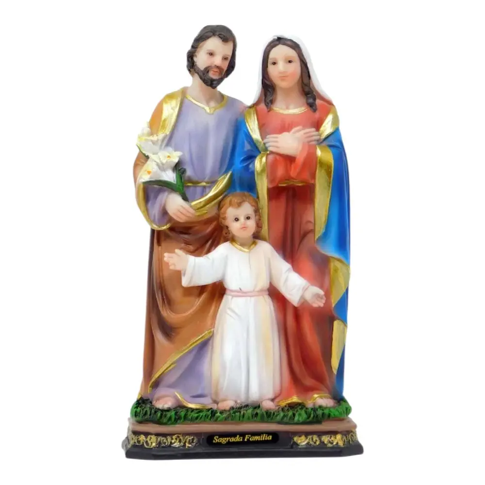 Sagrada Familia 8" Inches Tall Estatua - Detailed Figure Holy Family Statue St Joseph Mary Jesus Brand New Religious Decor Standing