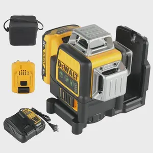 DeWalt DW089 3-Line Green Laser Level with Auto-Leveling & IP54 Protection for Wall Floor Tiling Framing Precision Tool