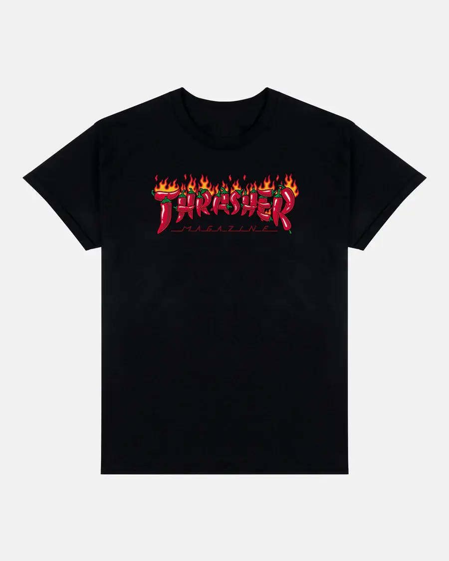 Thraasher Drip Graphic Tee, Magazine Logo Skateboarding Shirt, Urban Streetwear Skater Top