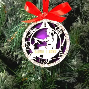 Personalized Truck Driver Christmas Ornament – Gift for Female Truck Driver or Delivery Driver, Cdl Driver, Long Haul Driver Gift