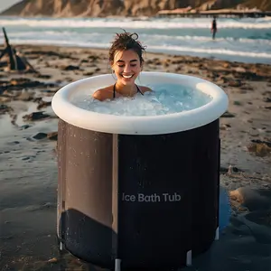 Portable Ice Bath Tub for Ultimate Cold Therapy - Perfect for Beach Recovery & Relaxation