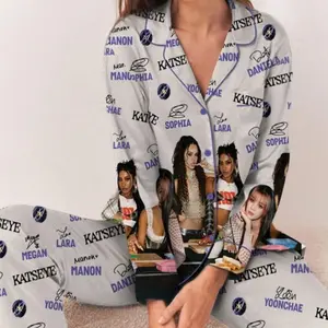 Katseye Beautiful Chaos Tracklist Pajamas Set Long, Katseye Kpop Pajamas, Katseye Gnarly Shirt, Gabriela Shirt, Katseye Soft is Strong Tee
