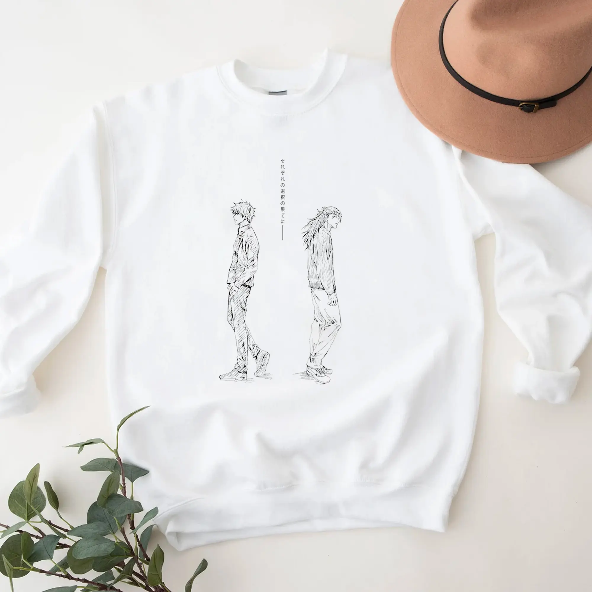 Jujutsu Kaisen Characters Art T-shirt Sweatshirt Hoodie, Anime Lovers T-shirt Hoodie Cotton Menswear