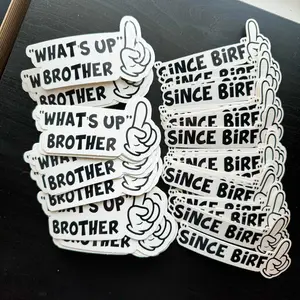 whats up brother & Since Birf Sketch Sticker COMBO PACKS | Sketch Funny Sticker | Since birf sticker | sticker for water bottle