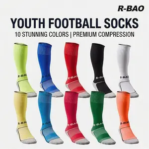 R-BAO,Prosport Tube Socks Baseball Socks Softball Football Socks Durable and Moisture Wicking Over the Calf