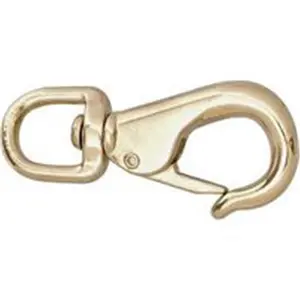 BARON MFG 212 MAIN Quick Snap Round Eye Swivel, 5/8 Z-251-5/8, Die-Cast Zinc, Nickel Finish, Sailing Water Sports Accessory