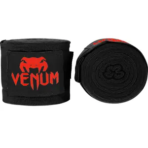 Venum Kontact Boxing Hand Wraps - Black/Red - 4m (157 in)