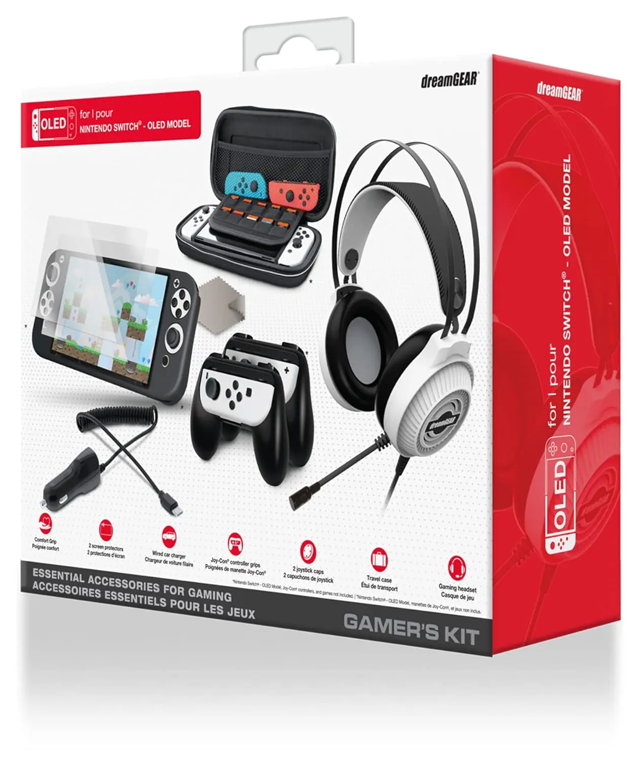 Dreamgear DGSWO-6551 Gamer's Kit Switch OLED Essential Accessories