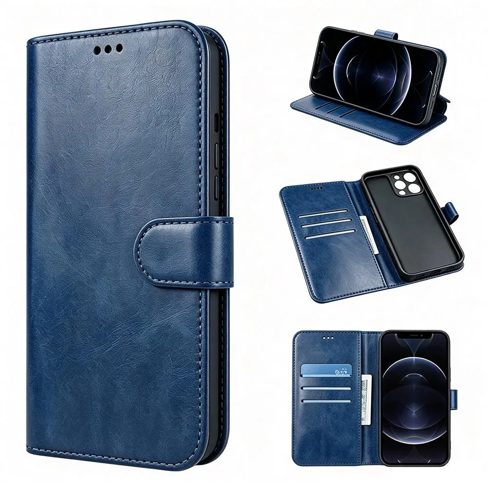 Leather Wallet Phone Case for iPhone 11 12 13 14 15 16 17 18 Pro Max Card Holder Stand Leather Wallet Phone Case for iPhone 11 12 13 14 15 16 17 18 Pro Max Card Holder Stand