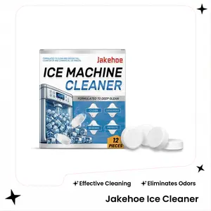 Jakehoe Ice Machine Cleaning Sheet, Home Gentle Cleaning Descaling Deodorant Care Ice Machine Cleaning Sheet