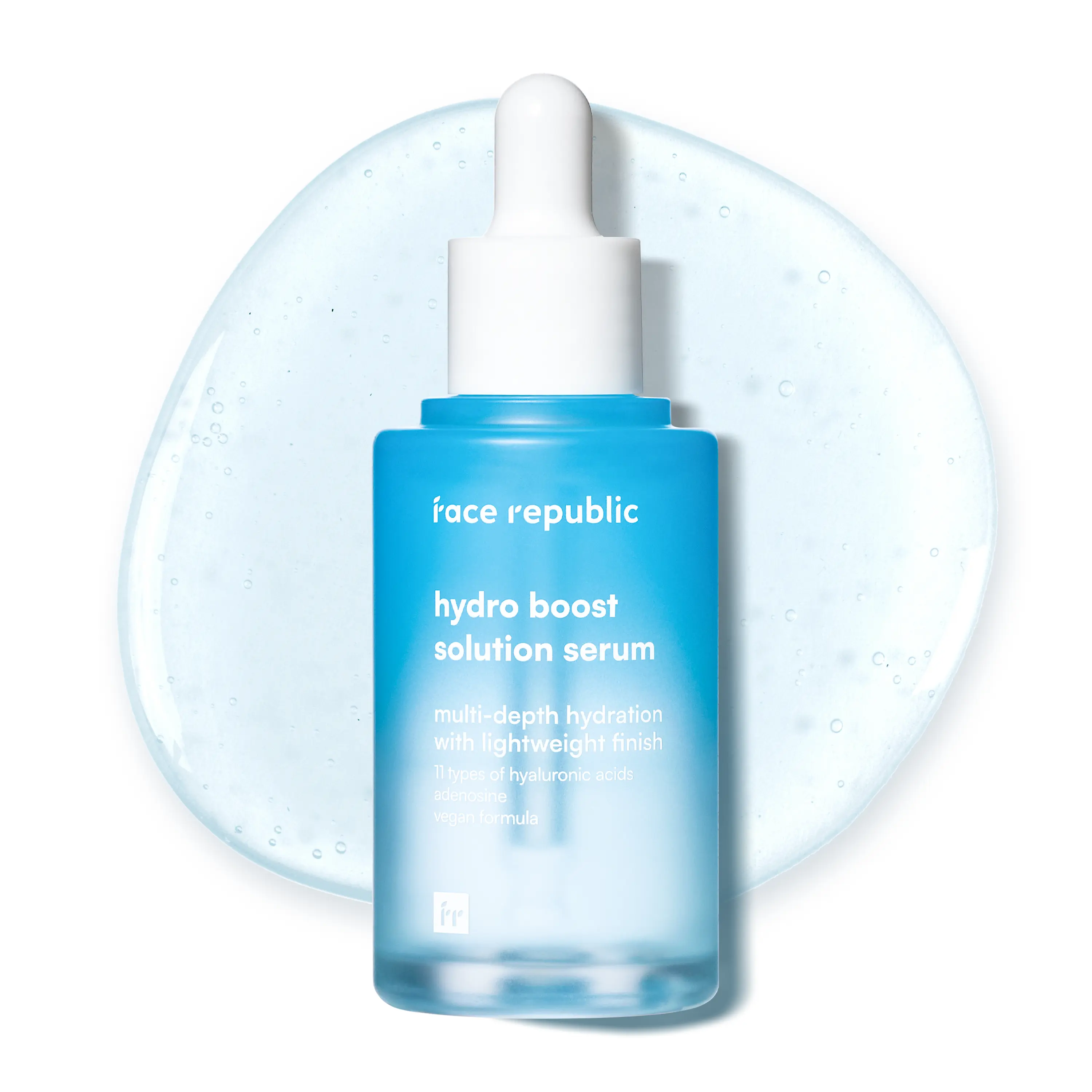 [Official Face Republic Partner] Hydro Boost Solution Serum 45ml 1.52 fl oz | Hyaluronic acids, Adenosine | Hydrating, Refining | Anti-wrinkle | No Artificial Color | For Dry, Sensitive Skin | Vegan Korean Skin Care