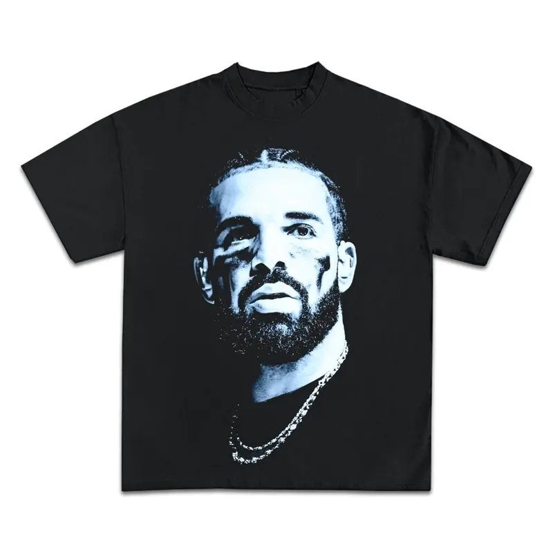 Drake Icy Exclusive Vintage Graphic Tee, Retro,90s Y2K Aesthetic Clothing, Men's And Women's Print Casual Short Sleeve T-Shirt, Unisex Regular Fit Apparel, Rap-Hiphop Streetwear Style Merch, Men And Women Crew Neck Shirt, Boy outfits