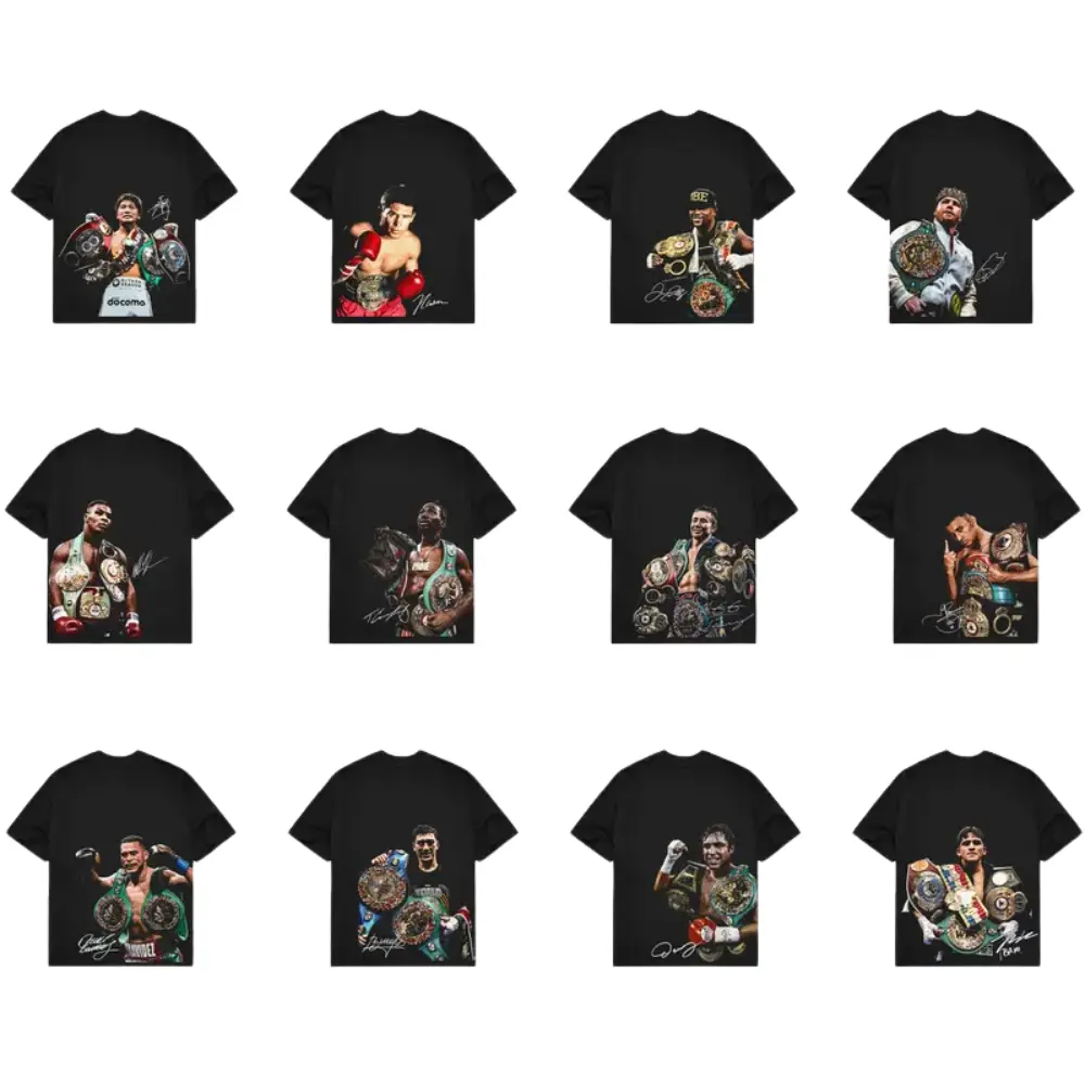 Boxing Fighters Collection Tee, Boxing Fan, Boxing Champion Sports Shirt, Gift for Him Gift for Her, Menswear, Womenswear, Full Size