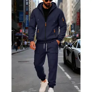 Men's American autumn heavyweight wool hoodie set, loose casual outdoor sports commuting jacket, comfortable and warmRAIMENTRY