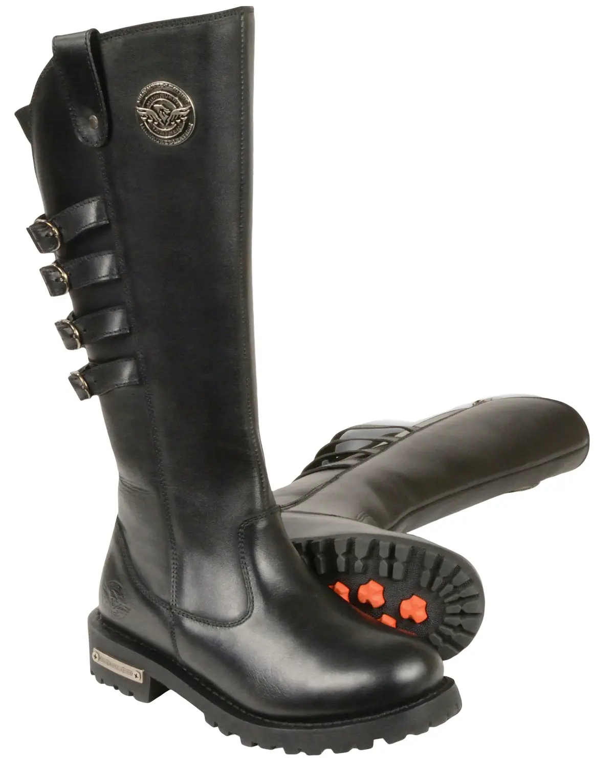 Milwaukee Leather Women's Women'S 15" High Rise Riding Boot Round Toe - Mbl9345