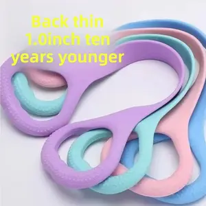 Men and Women Resistance Band Figure 8 Puller Back Opening and Closing Training Tool Home Yoga Stretching Back Fitness Silicone Thickened Elastic Band