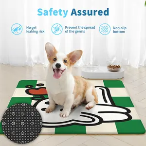 Ice Silk Cooling Pet Mat – Washable, Non-Slip, Use as Bed, Crate Pad or Potty Mat for Dogs & Cats