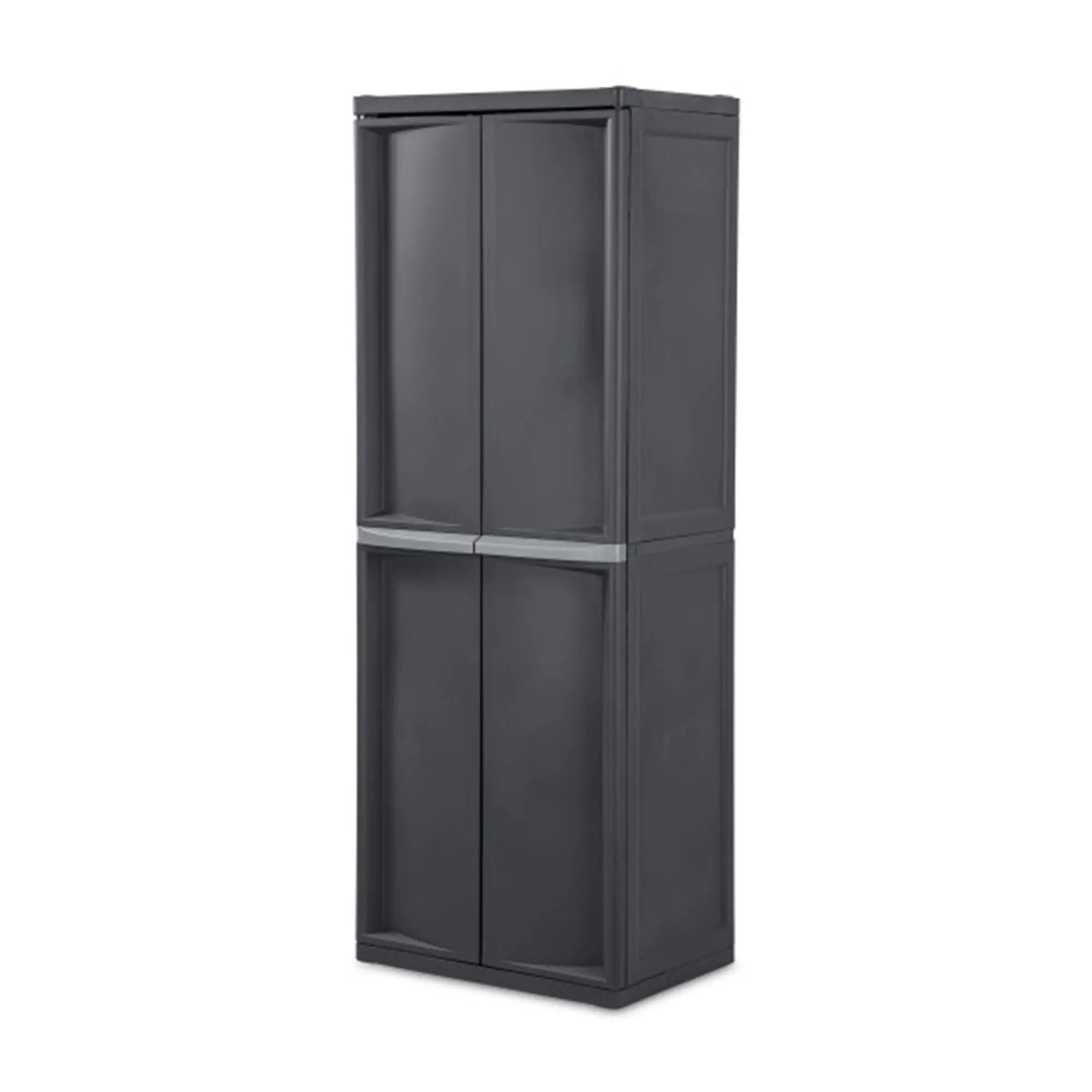 Sterilite 4 Shelf Cabinet Plastic Storage Shelving Unit Home Office Organization Sterilite 4 Shelf Cabinet Plastic Storage Shelving Unit Home Office Organization