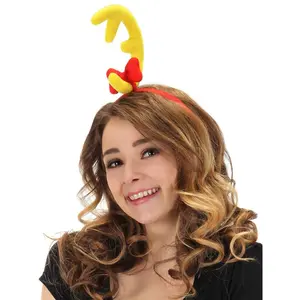 Dr. Seuss Max Headband by Elope with Plush Yellow Antler for Holiday Events