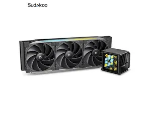 Sudokoo Proteus 360 AIO LCD Liquid CPU Cooler, Customizable Segment 3.4" LCD Screen, PWM Pump, TDP 320W, 30mm Thick High Performance Fans, Intel LGA 1851/1700/1200/115X AMD AM5/AM4