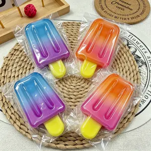 Squishy Ice Cream Fidget Toy - Soft Rebound Stress Relief Squeeze Toy, Aesthetic Gradient Design, TikTok Viral Stress Reliever