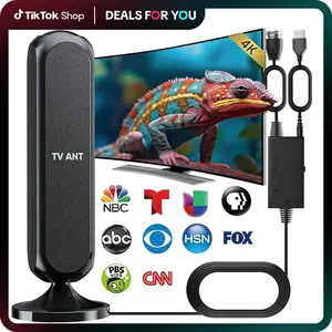2026 TV Antenna Indoor,Digital Antenna ,Antennas for Smart TV with 360° Reception Amplifier Signal Booster,HD Antennas for Local Channels Support  4K 1080P-25ft Thick Coax Cable, TikTokShopBlackFriday
