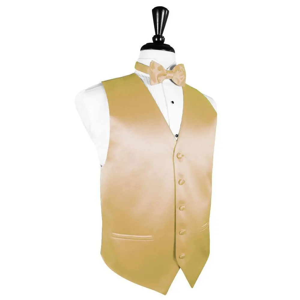 Harvest Maize Luxury Satin Tuxedo Vest