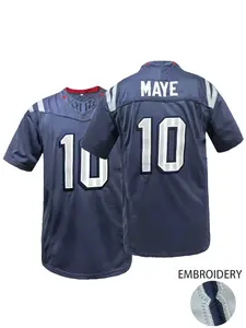 MAYE #10 American Football Jersey Football Uniform Athletic Tops Jersey Shirts Men's Sports Outdoor Clothing Perfect Gift for Men And Women