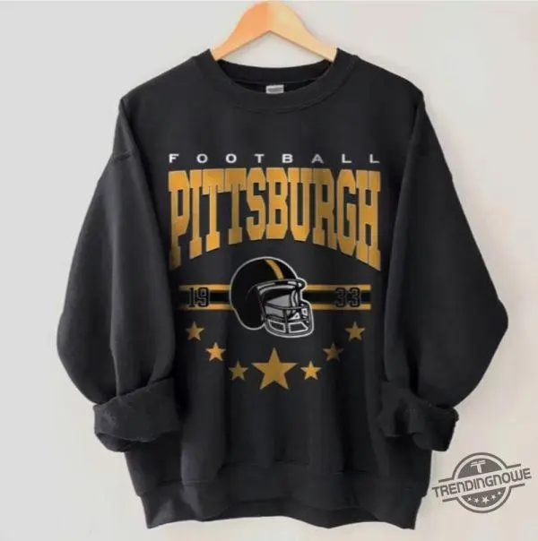 Pittsburgh Football Sweatshirt, Vintage 90s Football Sweatshirt, Made In USA, Gift For Football Fan