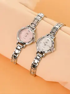 Women's Quartz Watch, Small Fashionable Round Dial, Thin Steel Band, Daily Wear, Perfect Gift for Holidays, Modern Fashionable Wristwatch, Modern Casual Wristwatch