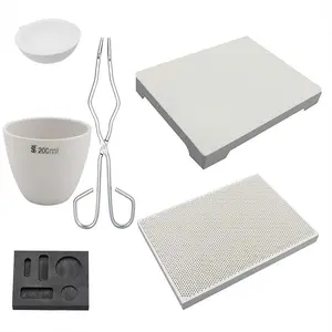Metal Casting Kit for DIY Jewelry Making, 6-Piece Set Includes Clamp, Four-Leg Brick, Honeycomb Board, Essential Tools for Metalworking, Jewelry Making Supplies