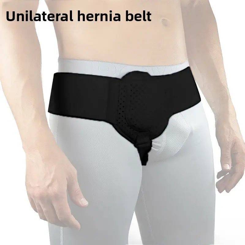 Inguinal Hernia Support Belt for Middle-Aged & Elderly Men, Adult Waist & Rib Fixation Protective Gear with Hernia Pouch
