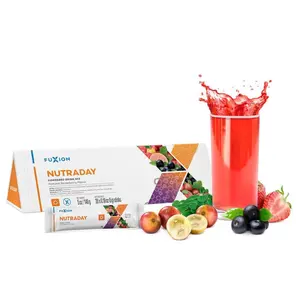 Nuraday- Bebida en polvo sabor fresa con Vitaminas y Minerales