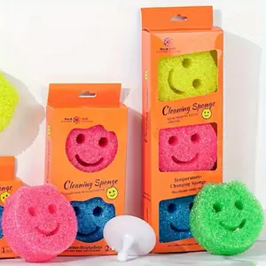 7 Pack Thickened Multicolor Dish Sponges, Dishwashing Sponge, Household Cleaning Sponge Scour Pads with Hanging Hole, Hanging Convenience, Durable Kitchen Scrubbers for Tableware, Pots, Pans, Grease and Stain Removal, Versatile Usage
