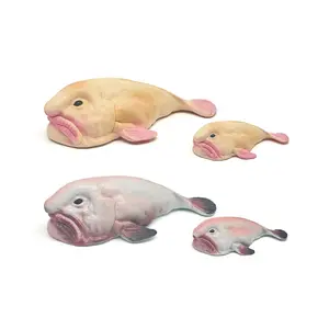 Realistic Water Drop Fish Model, Lifelike Animal Figurine, Small Water Drop Fish Statue, Fun Collectible, Perfect Gift for Halloween