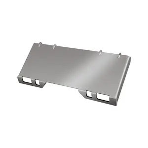 Heavy Duty Metal Skid Steer Mount Plate with Global Quick-Attach Adapter, 3/8"-1/2" Skeleton Loader Compatible with Kubota Tractors & Major Skid Steers (Agricultural, Construction Machinery Use)