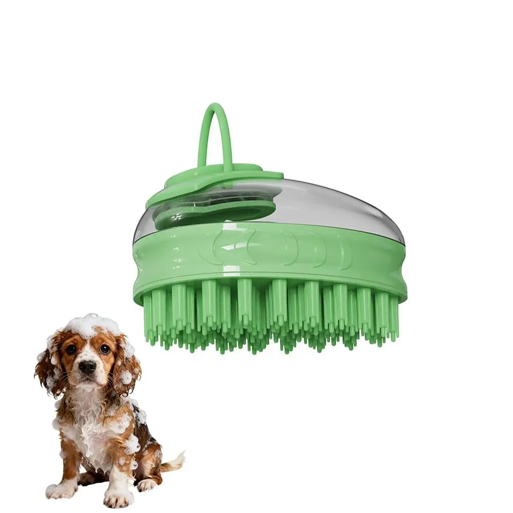 Pet Bath Brush for Dogs, Cats, Ferrets & Guinea Pigs - Soft Bristle, Skin Safe Universal Fit Pet Grooming Tool, Outdoor Bath Accessory with Comfortable Grip, Easy to Hold and Carry, Bathing, Ergonomically Designed
