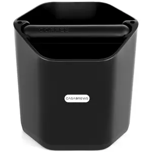 CASABREWS Espresso Knock Box 5-Inch Coffee Grounds Container for Espresso Machine, Barista Coffee Accessories for Home Coffee Bar