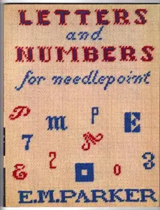 USED Book - Letters and Numbers for Needlepoint by Elinor Milnor Parker (Paperback) - english