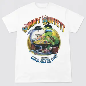 Jimmy Buffett And The Coral Reefer Band T Shirt Full Size S-3XL Top Tshirt Streetwear Summer Crewneck Shortsleeve