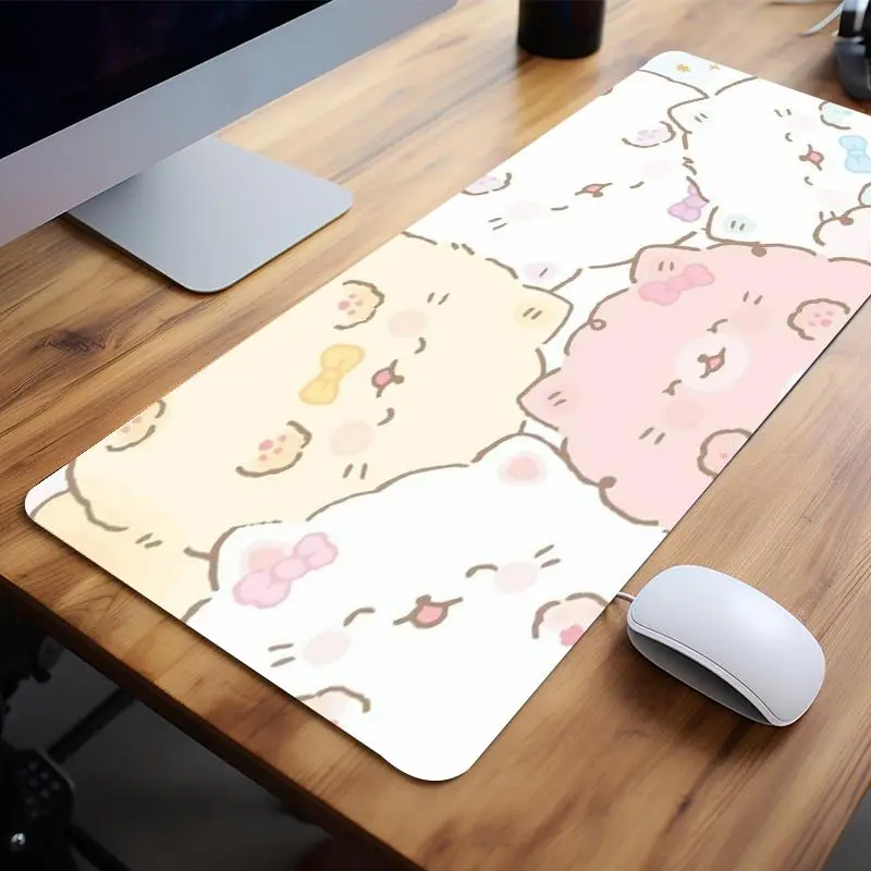 Cute Cartoon Cat Pattern Mouse Pad, 1 Count Rectangle Gaming Mouse Pad, Non-Slip Mousepad, Desk Keyboard Mat for Home Office Game Room, Cute Desk Accessories, Aesthetic Desk Accessories, Desk Gadgets, Aesthetic Office Supplies