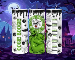 20 oz Oogie Boogie Coffee Stainless Steel Tumbler with Lid, Straw